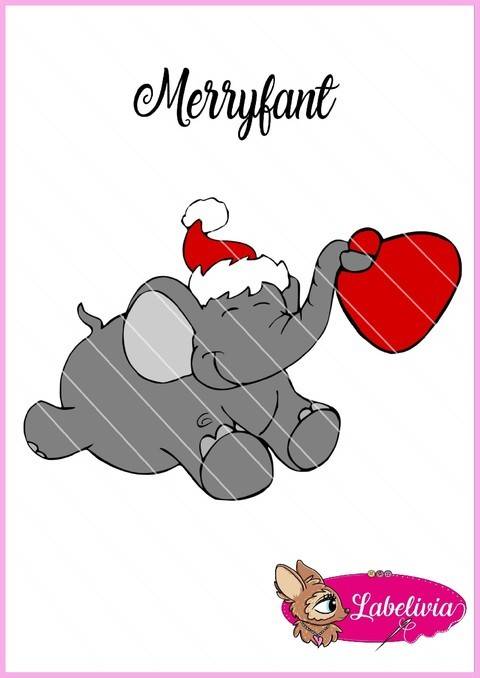 Digi Stamp Merryfant