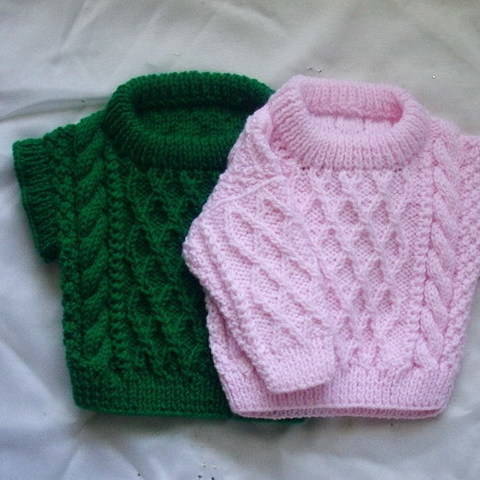 Baby and toddler sweater and pullover - knitting pattern
