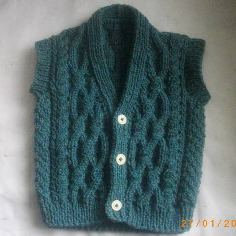 Padraic toddler waistcoat - knitting pattern