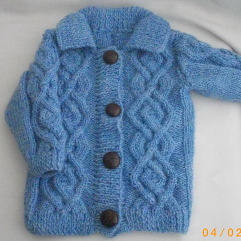 Baby or toddler coat jacket - knitting pattern