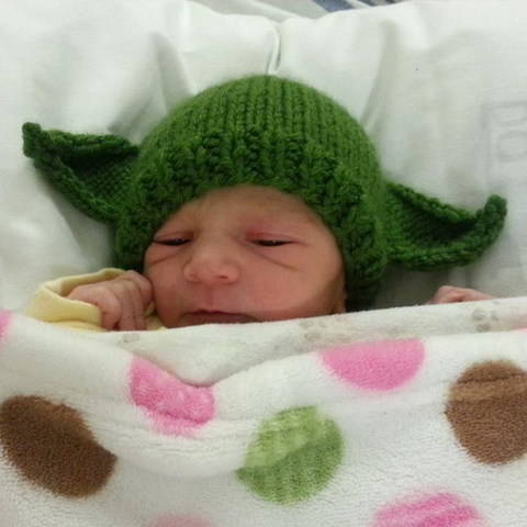 Baby and toddler hat with ears - knitting pattern