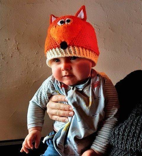 Baby/ Kinder Fuchsmütze Häkelanleitung