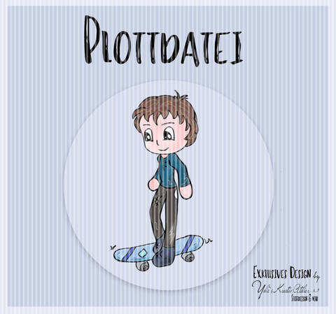 Plotterdatei Yela`s Kreativ Atelier " Skater "