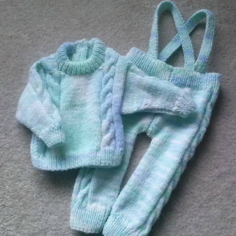 Sean baby sweater and leggings - knitting pattern