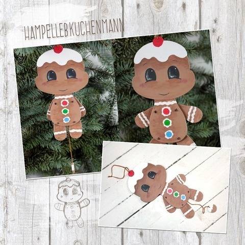 Hampelwinter "Lebkuchenmann" - Bastelanleitung