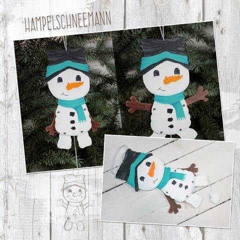 Hampelwinter "Schneemann" - Bastelanleitung