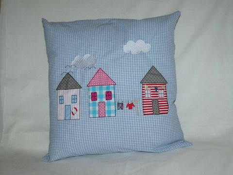 Set Strandhaus, Leuchtturm, Segelschiff Stickdatei 13x18
