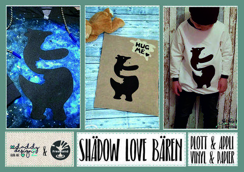 Shädow Love Bären Applikation von 20 cm - 81 cm Grösse