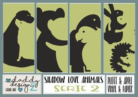 SHADOW LOVE APPLI 2 Igel Teddys Hunde 2 Papageien Hasen