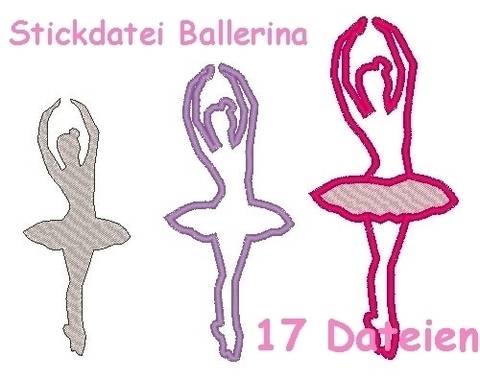 Stickdatei Ballerina Tänzerin