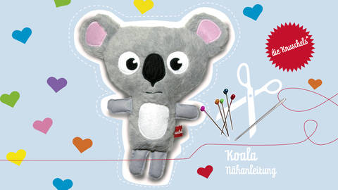 Koala Nähanleitung und Schnittmuster von "die Knuschels"