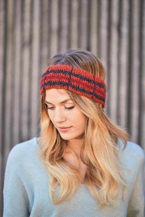 Tartan Stirnband in 3 Variationen