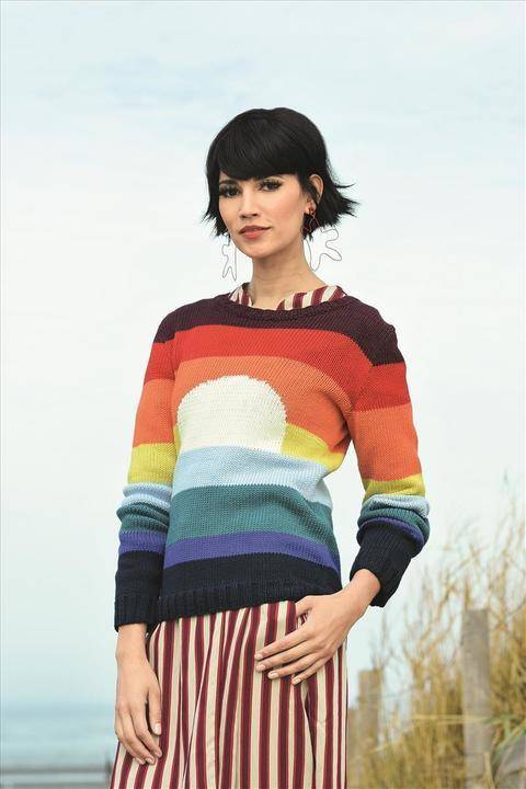 Pullover mit Sonnenmotiv