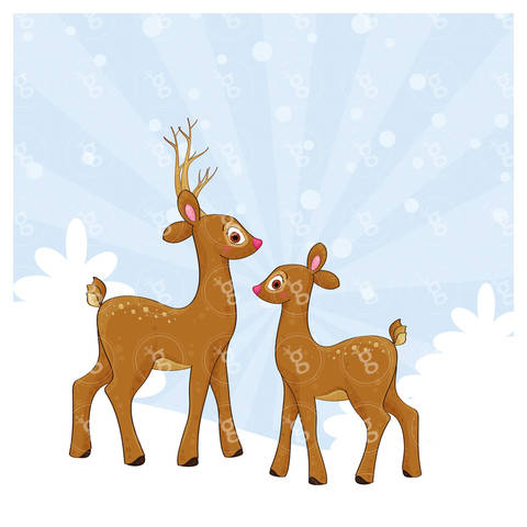 digi stamp set "roe & roebuck"