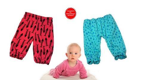 Babyhose, Pumphose Baby, Baby-Hose - Schnittmuster & Nähanleitung