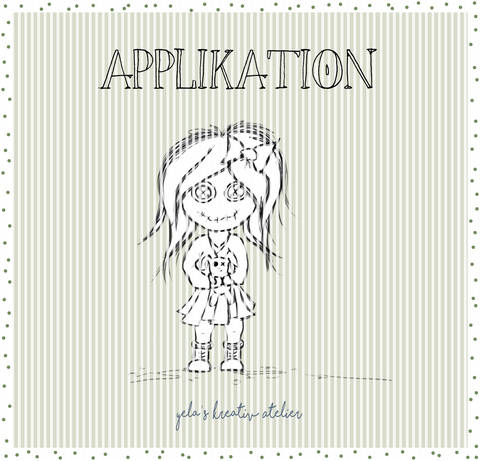 Applikationsvorlage inkl. Anleitung Yela`s Kreativ Atelier " Voodoogirlie "