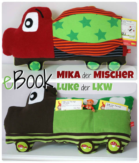 Ebook Betonmischer + LKW als Doppel- Ebook, Nähanleitung, Schnitt