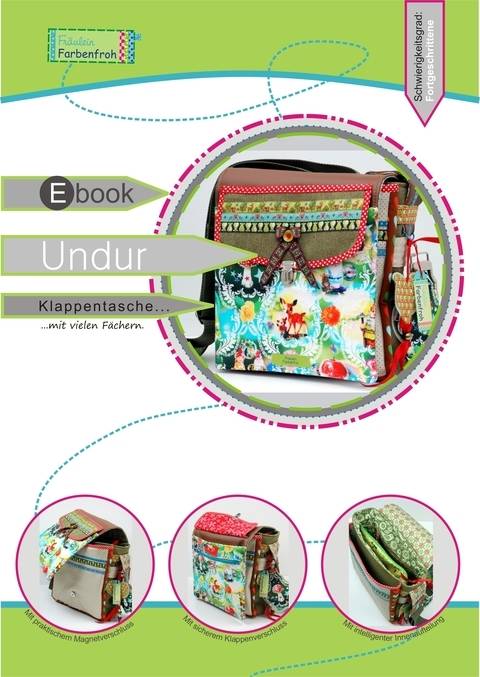 ebook UNDUR ♥ ♥ ♥ Klappentasche mit vielen Fächern