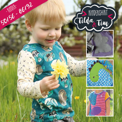 Ebook Kindershirt Tilda & Tim 50/56 - 86/92