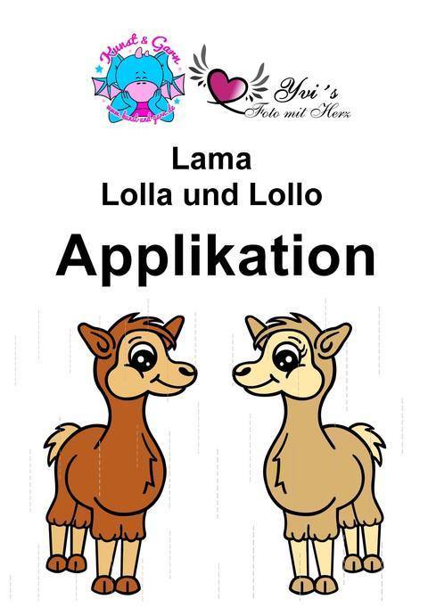 Applikationsvorlage Lamas Lolla & Lollo