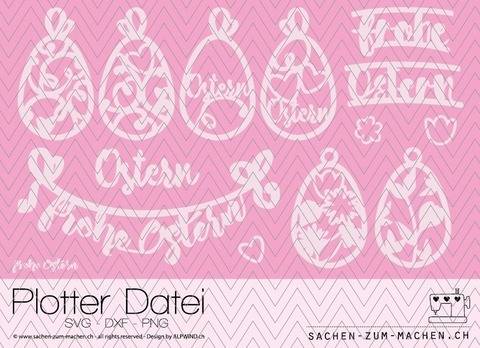 Plotter-Datei "frohe Ostern"