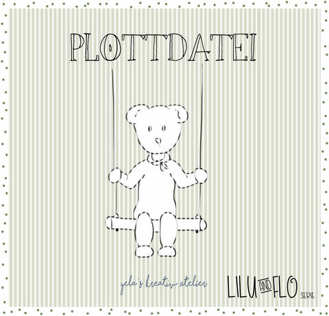 Plotterdatei Yela`s Kreativ Atelier " FLO Lass uns schaukeln "