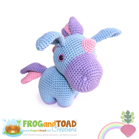 PROSPER the Unicorn-Amigurumi Pattern-American terminology