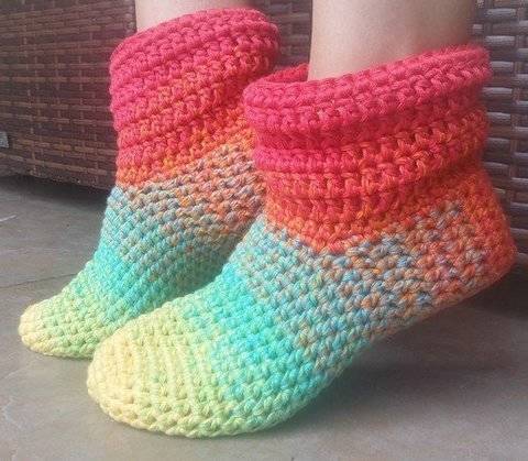 Crochet - Chaussons « Grand-mère Mine »