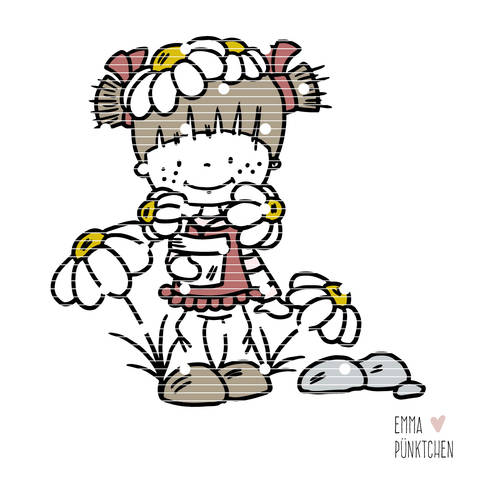 emmapünktchen ® - bobbie lillebo blümchen plotterdatei