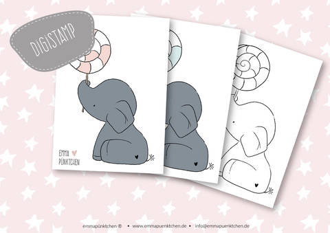 emmapünktchen ® - lollifant digistamp