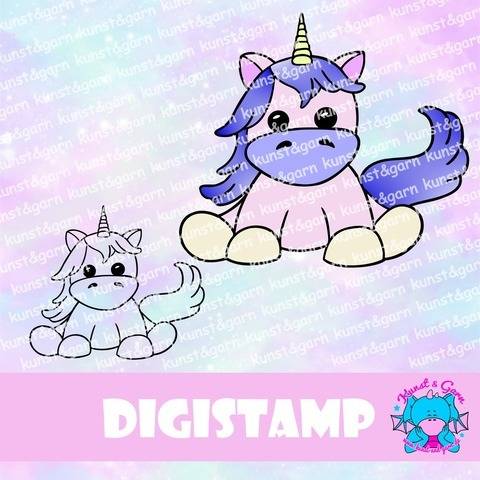 DigiStamp Einhorn Leyla