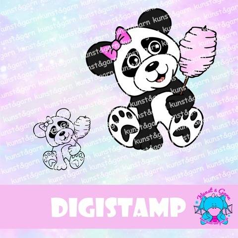 DigiStamp Pandamädchen