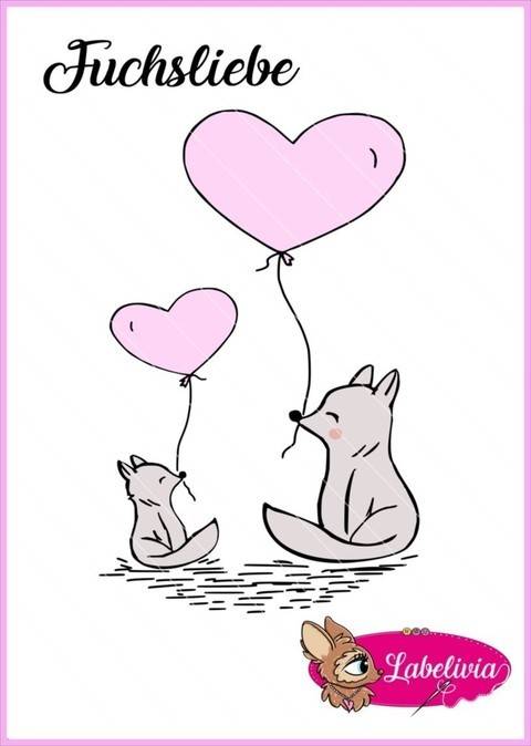 Digi Stamp Fuchsliebe