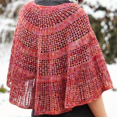 Strickanleitung Tuch Solar Flare