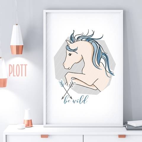 Plotterdatei HORSE be wild