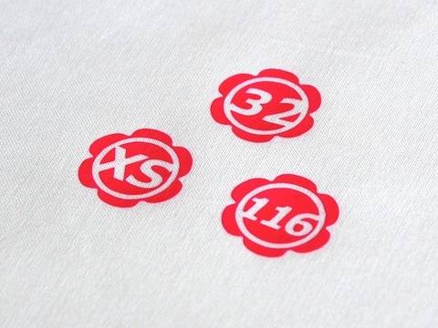 Plotterdatei Größenlabel Blume