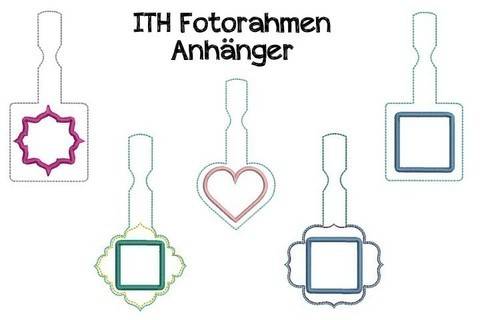 ITH Stickdatei - Anhänger Fotorahmen in PES