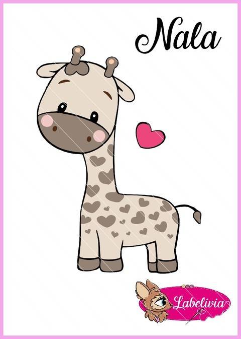 Plotterdatei Giraffe Nala