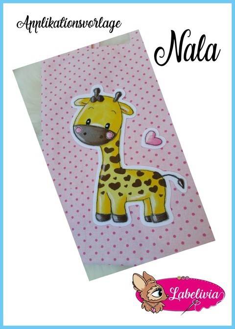 Applikationsvorlage Giraffe Nala