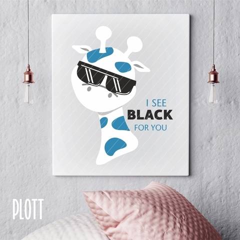 Plotterdatei GIRAFFE - i see black