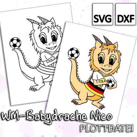 WM-Babydrache Nico - Plottdatei