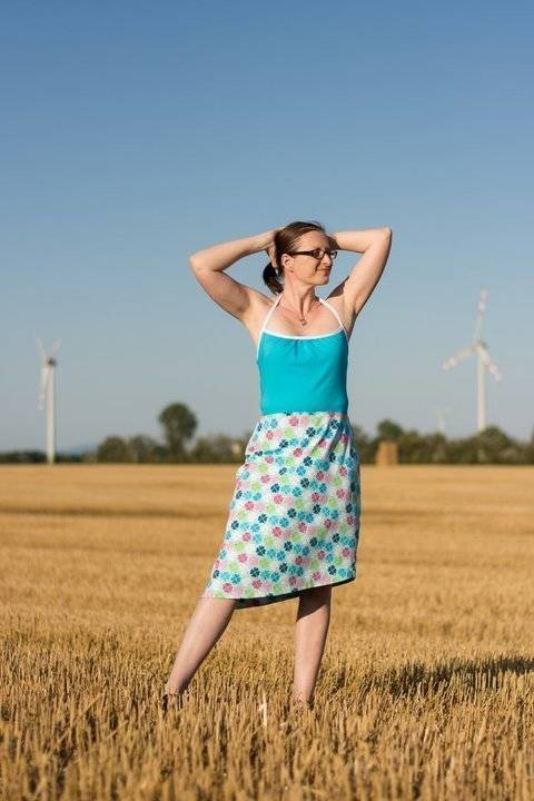 Sommerkleid Yavanna mit asymmetrischem Saum Gr 34-46