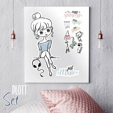 Plottdatei ♥ großes SET | Mädchen "Greta"