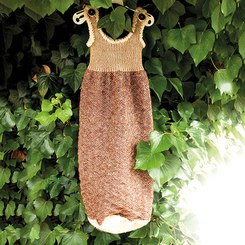 Pucksack/Schlafsack Bär für Babys stricken
