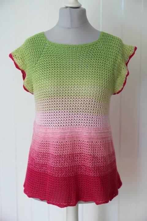 Häkelanleitung RVO/ Raglan Shirt "Lili", alle Größen möglich