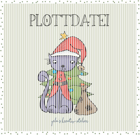 Plotterdatei Yela`s Kreativ Atelier "Kittykat Weihnachten"