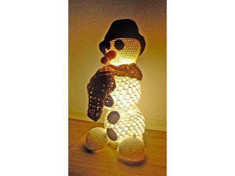 Schneemann beleuchtete Dekoration