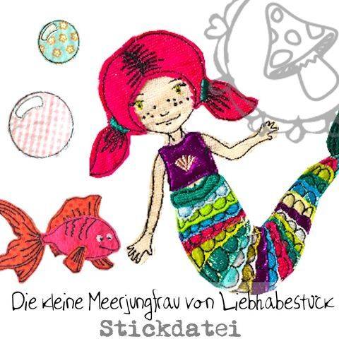 Die kleine Meerjungfrau, Stickdatei