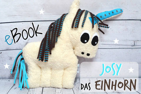 Ebook Josy das Einhorn- Nähanleitung, Schnitt.