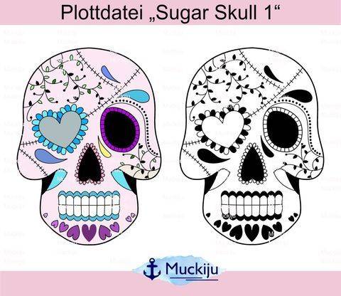 Plotterdatei "Sugar Skulls 1"